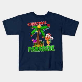 Christmas In Paradise Kids T-Shirt